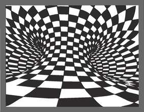 illusion 3d tunnel pinshape Conception 3d print model - Mito3D