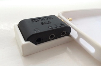 rode sc6 Unterstützung iphone pinshape Adapter Mikrofon Handy gadgets audio adapter ritt 3d print model - Mito3D