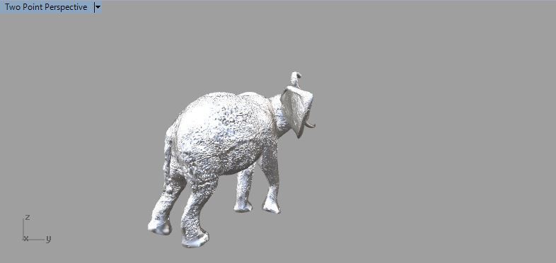 elephant pinshape elefante 3D print model - Mito3D