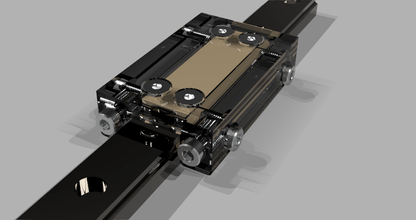 impreso ajustable despacho 12mm lineal raíl deslizamiento carro pinshape guías rail iglide transporte 3d print model - Mito3D