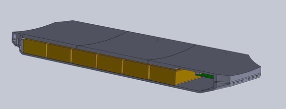 planche roulettes vesc cas support batterie pinshape Conception 3d 3d print model - Mito3D