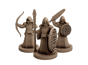 fantasy warriors 18mm scale pinshape rpg wayfarer-tactics wayfarer wargames games 3d print model - Mito3D