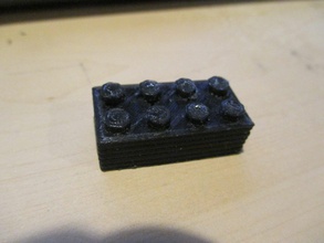 legotype bloco 2 4 pinos pinshape 2x4 lego 3d print model - Mito3D