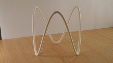 lissajouss figura abc logotipo pinshape matemáticas art logo 3d print model - Mito3D