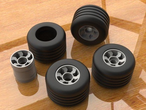 open wheels rims & tire pinshape open-r-c-accessory-design-contest wheel 3d print model - Mito3D