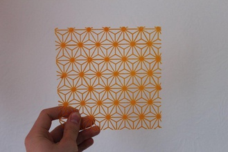 geometric stars stencil pinshape 3d-design 3d print model - Mito3D