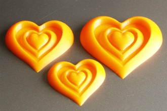 sinergia corazón amor motivo pinshape pin broche valientine día san valentín 3d print model - Mito3D
