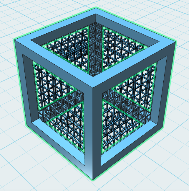 kabus pinshape kuşbaşı matrix geometri geometrik serin muhteşem hipnotik küp bulmaca 3D print model - Mito3D