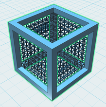 cubes cauchemar pinshape matrice géométrie géométriques cool awsome hypnotique cube puzzle 3d print model - Mito3D