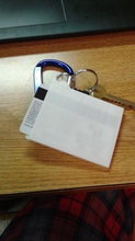 titolare carta pinshape college keychain badge 3d print model - Mito3D