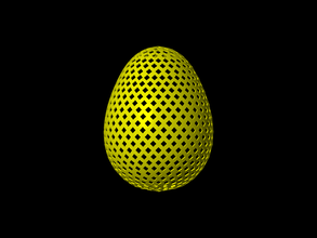Paskalya yumurtası Kare pinshape abajur yumurta aydınlatma homedecoration 3d print model - Mito3D