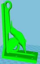 humming bird feeder bracket hanger pinshape hangr hook humming-bird 3d print model - Mito3D