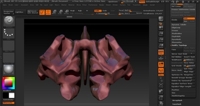 human ethmoid bone pinshape study-aid study high-poly science cranium nose skull-parts skull biology bio anatomy 3d print model - Mito3D