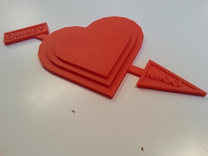 valentine heart template names - free pinshape valentines day valentin 3d print model - Mito3D