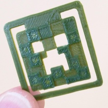 mkrclubcom creeper clipe clipes papel pinshape minecraft 3d print model - Mito3D