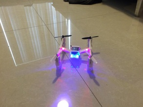 hubsan x4 gen2 frame landing feet pinshape 3d-design 3d-printed custom drone mini-drone 3d print model - Mito3D