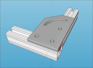 80 20 adjustable angle bracket pinshape 3d-design 3d print model - Mito3D