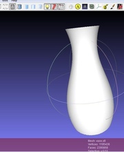 simple vase pinshape Conception 3d 3d print model - Mito3D
