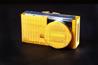 samsung nx-mini - cemera hard case 9mm pinshape 3d-design 3d print model - Mito3D