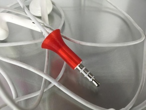 cable anti-bending apple 35mm connector pinshape design-for-electronics-contest 3d-design 3d print model - Mito3D