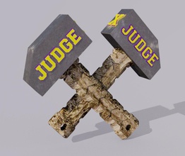 judge hammer pinshape 3d-design 3d print model - Mito3D