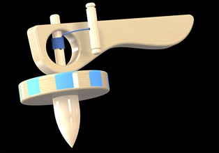 spinning pinshape Spinnen 3d print model - Mito3D