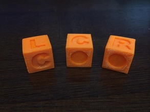 left center dice replacements pinshape 3d-design 3d print model - Mito3D