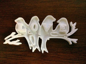 amor pájaros pinshape Diseño 3d 3d print model - Mito3D