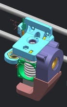 compact support bowden prusa extruder pinshape 3d-design 3d print model - Mito3D