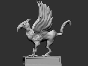 gryphon pinshape arte escultura leão monstro animais 3d print model - Mito3D