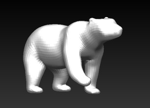 bear pinshape artic animals 3d print model - Mito3D
