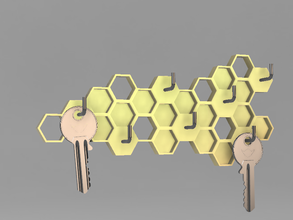 honeycomb key hanger pinshape key-holder honeycomb key-hanger