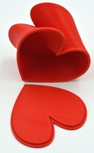 trenzado cuadro corazón mkrclubcom pinshape forma corazones organizador tapa caja san valentín día regalos 3d print model - Mito3D