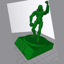 halo fantasia trofeo calcio pinshape disegno 3d 3d print model - Mito3D