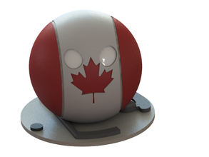 canada countryball pinshape hockey glace 3d print model - Mito3D