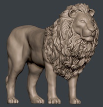 lion pinshape Ungeheuer Tier cat 3d print model - Mito3D