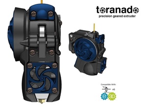 toranado precision geared 175mm extruder pinshape 3d-design extruders 3d print model - Mito3D