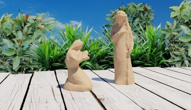 mary joseph statues pinshape 3d-design 3d print model - Mito3D