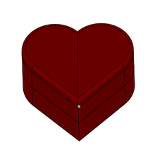 heart shaped box pinshape Geheimnis Herz illusionist Rätsel onshape 3d print model - Mito3D