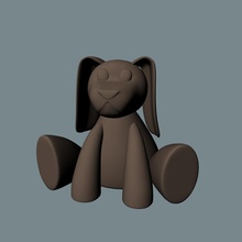 flop cão pinshape 3d print model - Mito3D