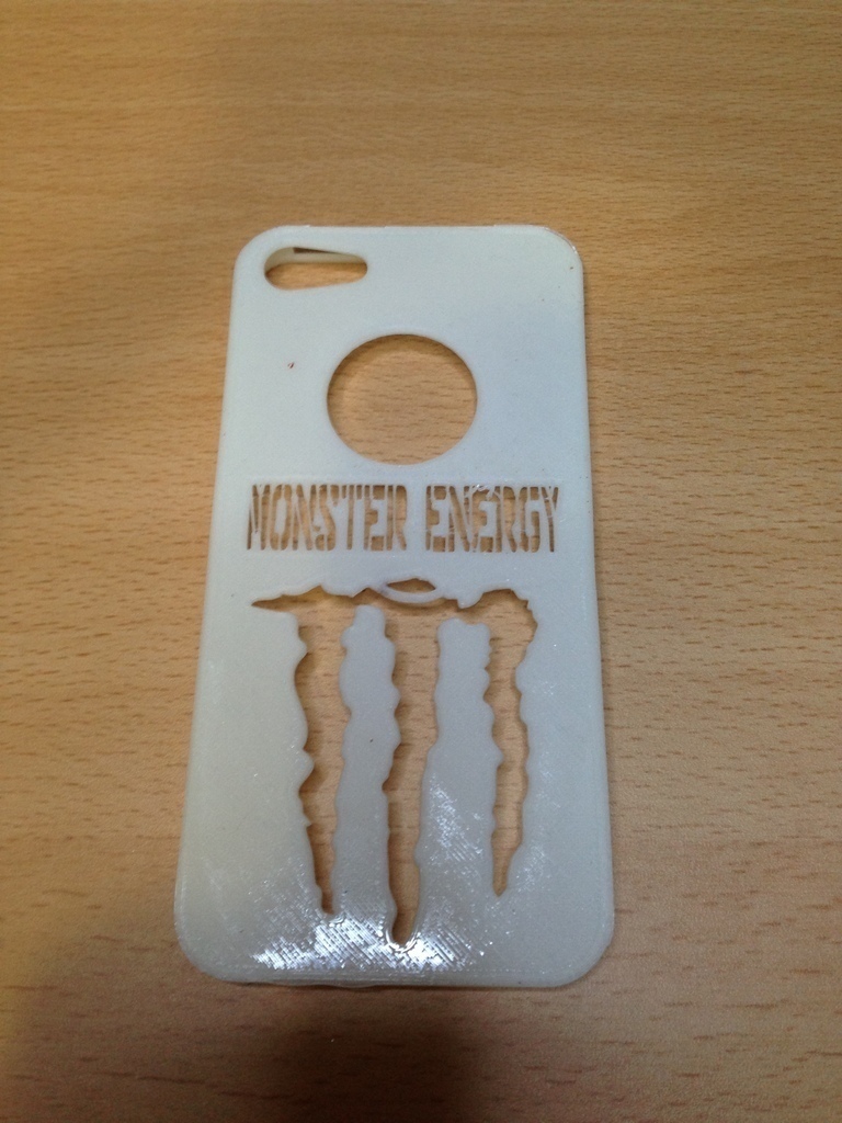 iphone 5 monster energy pinshape Conception 3d 3D print model - Mito3D
