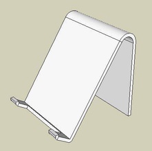 tavolo telefono stand pinshape mobile cellulare sketchup 3d print model - Mito3D