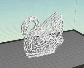 voronoi esperimento 14 odile cigno pinshape disegno 3d 3d print model - Mito3D