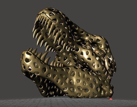 voronified t-rex pinshape 3d-design 3d print model - Mito3D