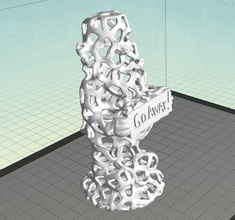 voronoi experimento 12 gnome pinshape Diseño 3d 3d print model - Mito3D