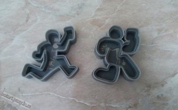 orienteering runner cookie cutter pinshape orieentering 3d print model - Mito3D