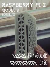 raspberry pi 2 modelo triangular caso pinshape Diseño 3d 3dsolio frambuesa vivienda 3d print model - Mito3D