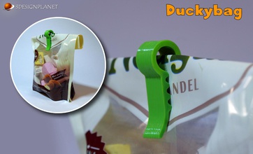 duckybag clip pinshape saco cookies cookie cerrar chips dulces bolsa 3d print model - Mito3D