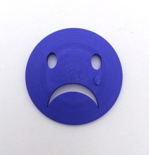 sad face notice pinshape sad-face 3d print model - Mito3D