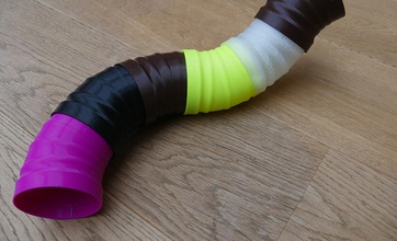rata túnel pinshape juguete conejo playtunnel mascota conectar hámster 3d print model - Mito3D